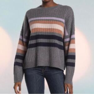 360Cashmere Striped Sweater, XS